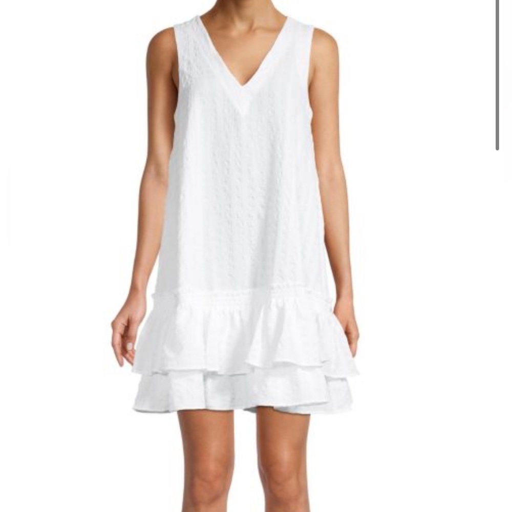 Calvin Klein Textured White Dress